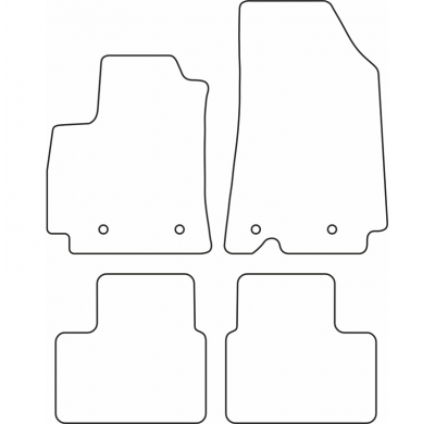 Juego De Alfombrillas Moqueta Para Renault Arkana 2020-