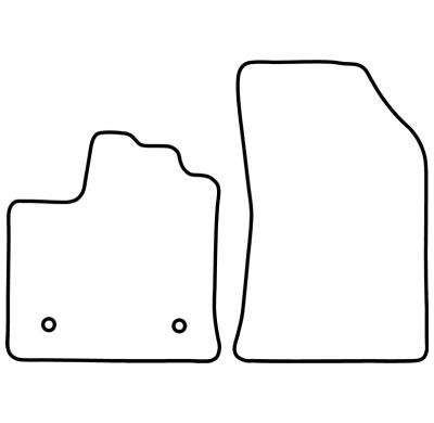 Juego De Alfombrillas Moqueta Para Renault Express Cargo 2021- (Solo Delanteras)