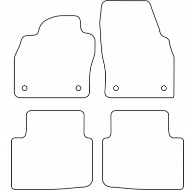 Juego De Alfombrillas Moqueta Skoda Kamiq 2019-