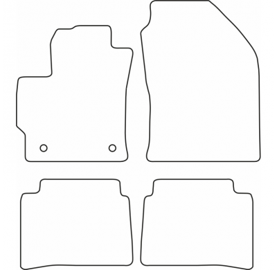 Juego De Alfombrillas Moqueta Validas Para Toyota Corolla Sedan/Touring Sports 2019-