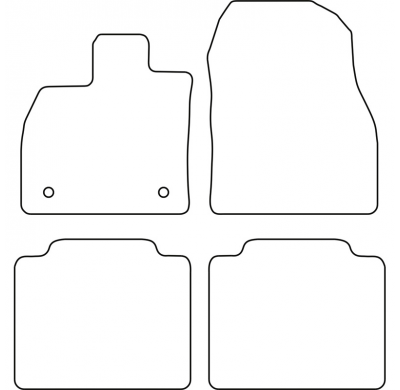 Juego de alfombrillas para Toyota bZ4X (EA10) 2021- AUTOSTYLE