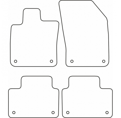 Juego Alfombrillas Moqueta Especificas Volvo V60 Ii 2018-