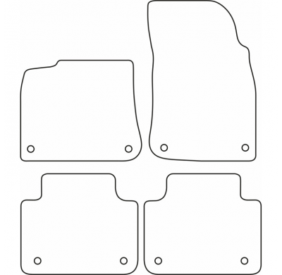 Juego De Alfombrillas Para Coche Volkswagen Touareg (Cr7) 2018-