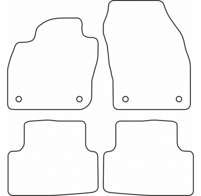 Juego De Alfombrillas Para Coche Volkswagen T-Cross 2019-