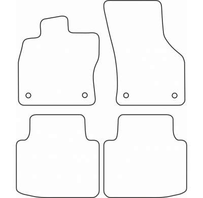 Juego De Alfombrillas Para Volkswagen Arteon (3h7) 2017-