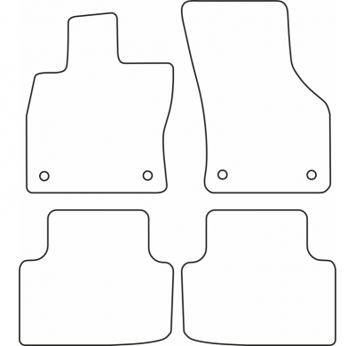 Juego De Alfombrillas Para Volkswagen Golf Viii Variant 2020- (Excl. Etsi)
