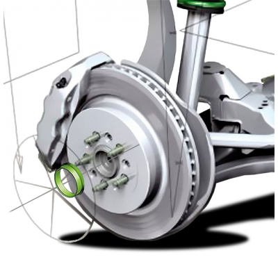 Juego Arillos Centradores 72.5->57.1mm Green