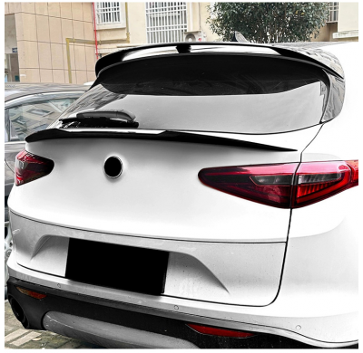 Alerón trasero medio inferior AutoStyle compatible con Alfa Romeo Stelvio (949) 2016- (ABS Negro Brillante)