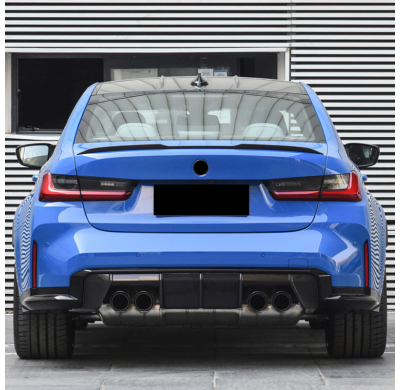 Alerón trasero para BMW Serie 3 G20 Sedán 2019- (ABS Negro Brillante)
