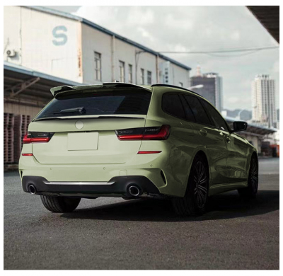 Alerón de techo (tapa del alerón) para BMW Serie 3 G21 Touring 2019- (ABS negro brillante)