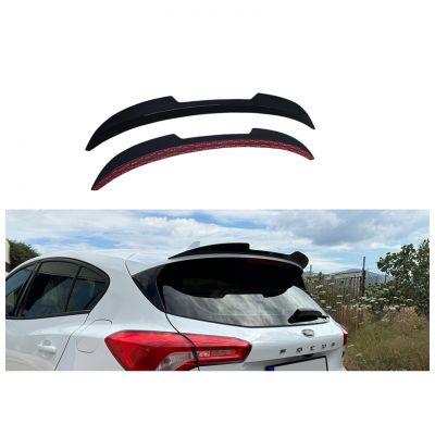 Spoiler de techo (Spoiler Cap) apto para Ford Focus HB IV 2018- (ABS negro brillante)