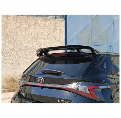 Spoiler de techo (Spoiler Cap) apto para Hyundai i20 III N (1.6 T-GDi) 2020- (ABS negro brillante) AUTOSTYLE