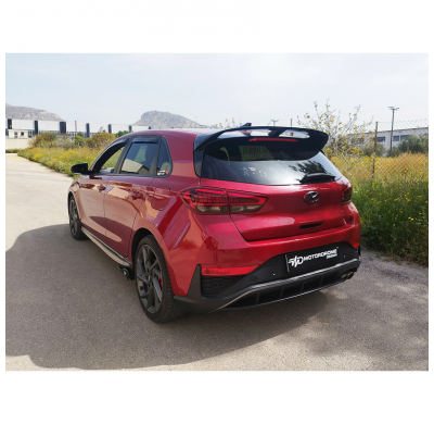 Alerón de techo Motordrome compatible con Hyundai i30 III Hatchback (PDE) 2016-, incl. N-Line (PU)