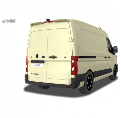 Alerón de techo RDX Racedesign apto para Renault Master IV / Nissan Interstar 2024- (H2) (con 2 puertas abatibles) (PU)
