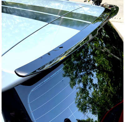 Alerón de techo (tapa del alerón) para Volkswagen Golf VII HB de 3/5 puertas (2012-2019, excepto GTi/GTD/R/R-Line) (ABS negro br