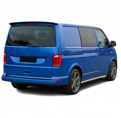 Alerón de techo AutoStyle compatible con Volkswagen Transporter T6 2015-2020 / T6.1 2020- (con portón trasero) (ABS negro brilla