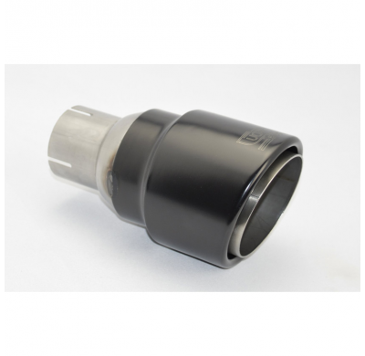 Ulter Sport Cola De Escape - 'Dual-Wall' Redondo ø101mm Rs - Longitud 170mm - Instalación ->55mm - Negro Inox