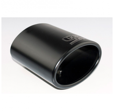Cola De Escape Ulter Sport Ovalado 120x80mm - Longitud 120mm - Instalación 50-70mm - Negro Inox