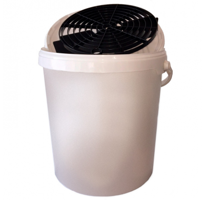 Voodoo Ride Cubo 15l Blanco + Cubierta + Rejilla (Sin Logo)