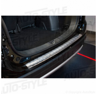 Protector paragolpes trasero acero inox Mitsubishi Outlander 2015- 'Ribs'