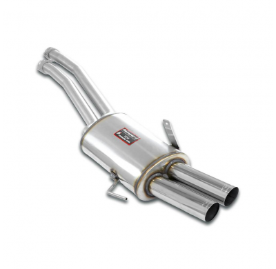 Silenciador trasero "Racing" OO70 100% acero inoxidable Sistema 100% Acero Inox "Cat.-Back" tamaño grande (Para catalizador OEM)