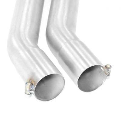 Silenciador trasero OO70 DTM Sistema 100% Acero Inox, 2 x Ø63,5mm -> 2 x Ø60mm - Solo sistema completo BMW E30 - V8 LS1 / Ford e