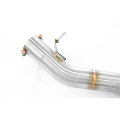 Silencioso trasero Derecho-Izquierdo "Racing" OO80 Sistema 100% Acero Inox, Oversize 2 x Ø65mm -> 2 x Ø60mm -> 1 x Ø76mm - Solo