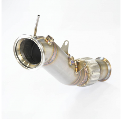 Downpipe  (Reemplaza catalizador) Sistema 100% Acero Inox tamaño grande Ø76mm BMW G02 X4 20i xDrive 2.0T (B46 - 184 CV) 2017 ->