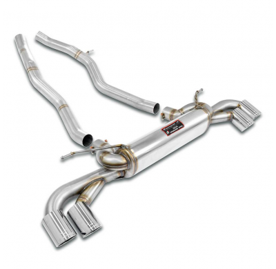 Rear exhaust Right OO90 - Left OO90 Sistema de escape trasero "Cat.-back" derecho-izquierdo 100% de acero inoxidable con válvula