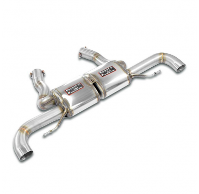 Escape trasero derecho - izquierdo "Racing" (para tubos de escape OEM) 100% acero inoxidable, sistema derecho-izquierdo para el