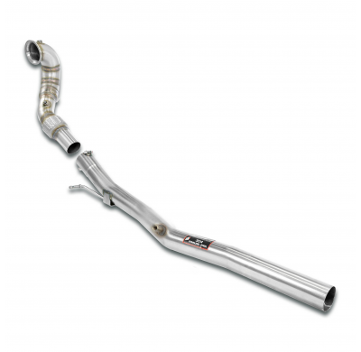 Downpipe kit(Replaces catalytic converter)  Sistema 100% de acero inoxidable. Tamaño extragrande: Ø76 mm. AUDI S3 8Y Sedan QUATT