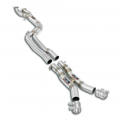 J-Pipe Race PackageDeletes the secondary catalytics + OPFs  + mid resonatorAccepts the Std - Oem muffler Paquetes de rendimiento