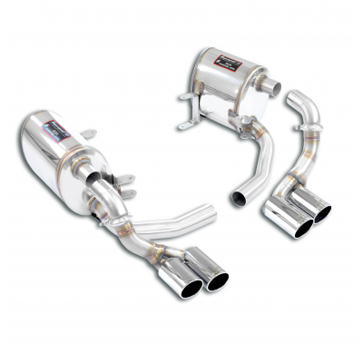 Race Mufflers Package, quad tips Paquetes de rendimiento PORSCHE 997 Carrera Cabrio 3.6i (325 CV) '05 -> '08   Race Mufflers Pac