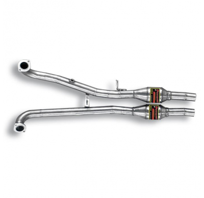 Convertidor catalizador delantero Derecho-Izquierdo Sistema 100% de acero inoxidable ALFA ROMEO ZAGATO RZ 3.0i V6 Convertidor ca