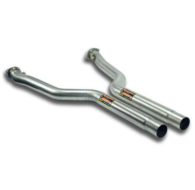 Kit tubos delanteros Derecho y Izquierdo(Reemplaza principal catalizador) Sistema 100% de acero inoxidable Dx-Sx, 2 x Ø70 mm ->