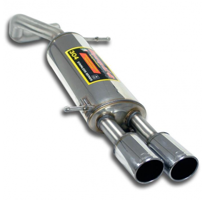 Silencioso trasero OO80 Kit de escape trasero para silenciador central OEM - Es necesario recortar el parachoques trasero para s