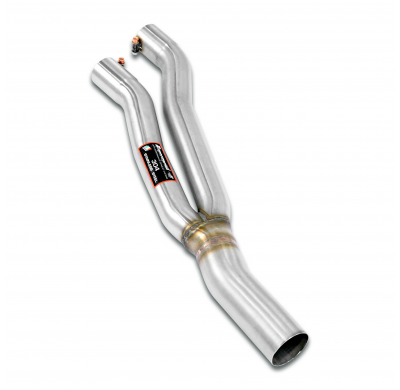 Tubo central Sistema 100% Acero Inox, Oversize 2 x Ø60mm -> 1 x Ø76mm - Solo kit completo BMW E87 - Todos los modelos (motor N54