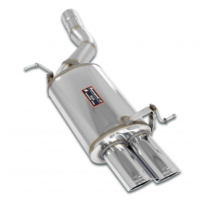 Silencioso trasero 100x75 Sistema 100% Acero Inox para colectores y catalizador OEM BMW E65 750i V8 (N62) '05 -> '08 Silencioso