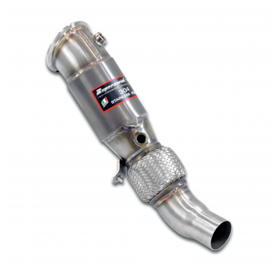 Downpipe + Catalizador metalico 100CPSI Sistema 100% Acero Inox tamaño grande Ø70mm BMW F22 220i 2.0T (N20 Motor - 184 CV) 2014