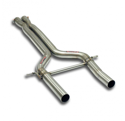 Tuberías centrales "X-Pipe" Sistema 100% Acero Inox "Cat-Back" 2 x Ø63,5mm PORSCHE Panamera S / 4S 4.8i (400 CV) 2010 -> 2013 Tu
