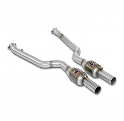 Tubo delantero con catalizador metalico Derecho-Izquierdo Sistema completo 100% de acero inoxidable, 2 x Ø70 mm BMW E61 (Touring