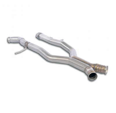 Tubo central "X" Sistema 100% de acero inoxidable, 2 x Ø60 mm MERCEDES W164 ML 500 / 550 V8 (5.5i - 388 CV) 2008 -> 2011 Tubo ce