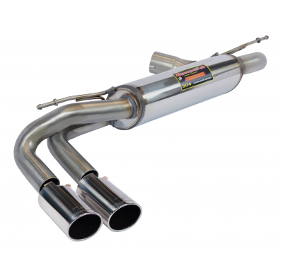 Silencioso trasero "Racing" OO80 Sistema de escape "Cat-back" 100% de acero inoxidable - Kit completo solamente BMW F20 / F21 LC