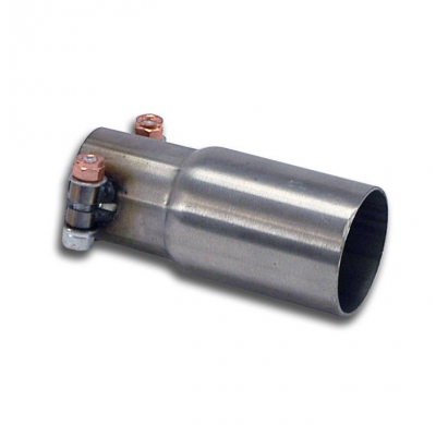 Tubo adaptador para silencioso delantero OEM  Kit de silenciador trasero 100% acero inoxidable, sobredimensionado Ø65 mm, salida