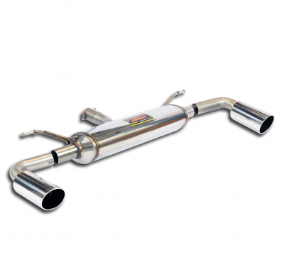 Silencioso trasero Derecho-Izquierdo O100 Sistema de escape trasero "Cat.-back" 100% de acero inoxidable para el modelo M2 con p