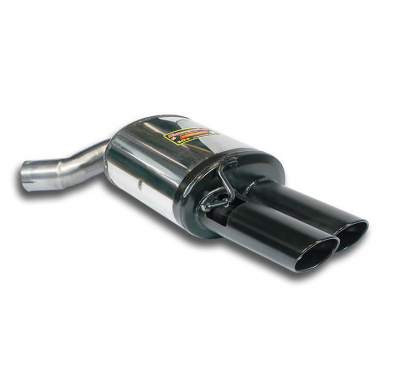 Escape trasero derecho 100x75 "Gris plomo" Sistema 100% Acero Inox tamaño grande 2 x Ø65mm para modelos largo y corto AUDI A8 QU