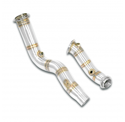 Turbo downpipe kit(Reemplaza 1° catalizador) Sistema 100% de acero inoxidable BMW F87 M2 CS (S55 - 450 CV) 2020 (Racing) Turbo d