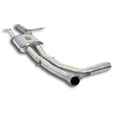 Tubo Central + Kit de soporte Sistema 100% de acero inoxidable para el silenciador trasero original. AUDI Q5 QUATTRO 2.0 TFSI (1