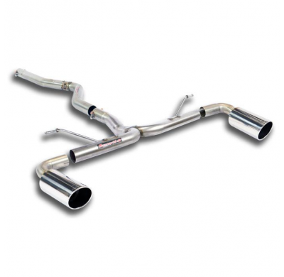 Tubo conexion  + Silencioso trasero derecho O100 - Izquierdo  O100(Anula silenciador original ) Sistema 100% de acero inoxidable