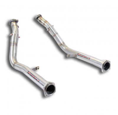 Downpipe kit Derecho-Izquierdo (Reemplaza catalizador) Sistema 100% de acero inoxidable, para los tubos de escape turbo de serie